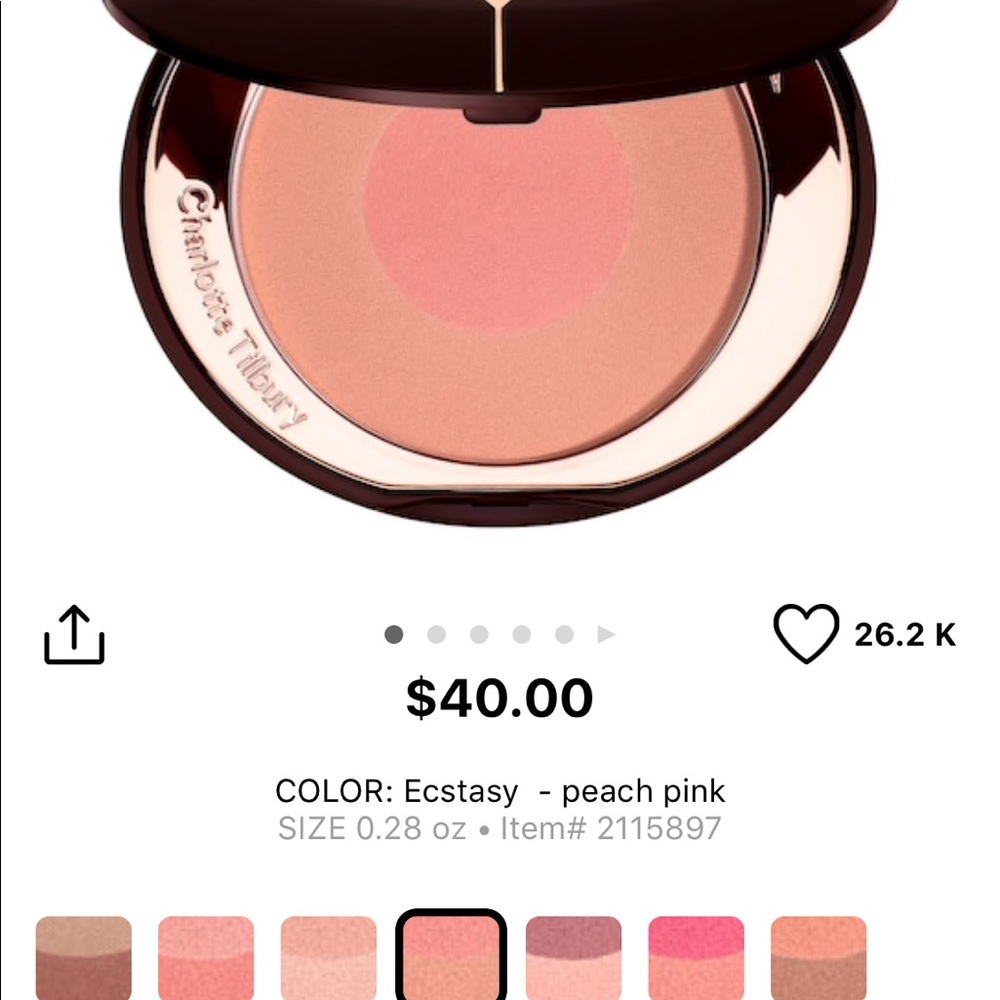 Charlotte Tilbury Cheek to Chic Blush